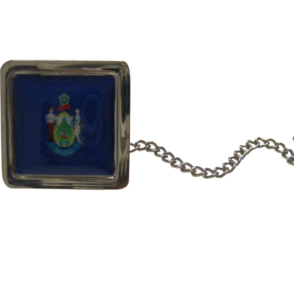 Maine Flag Design Tie Tack